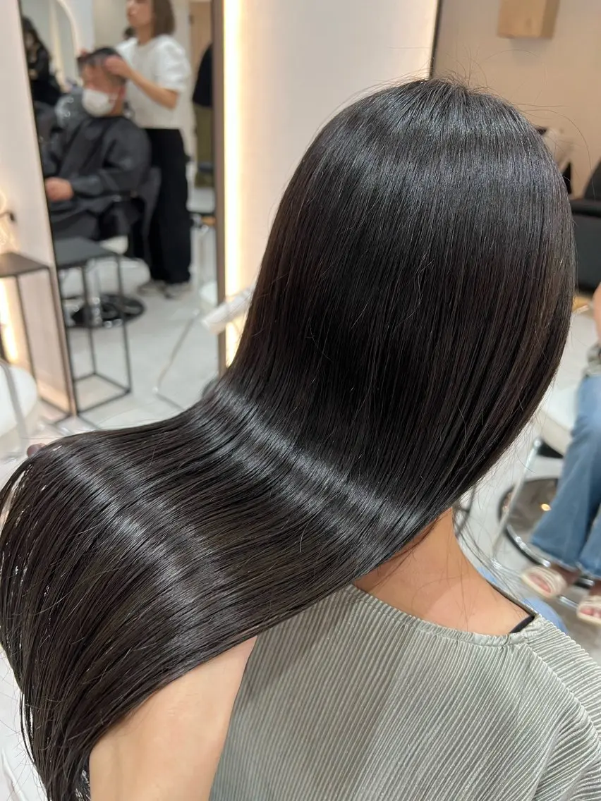 ロング 韓国ヘア🩶侑矢 艶髪透明感/福岡のヘアスタイル