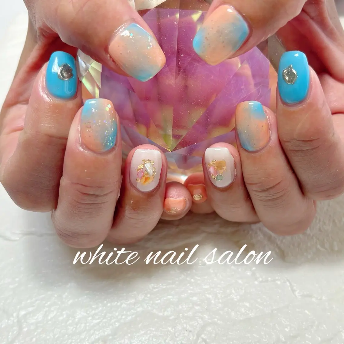ネイル フットネイル ハンドネイル white nail salonのネイルデザイン