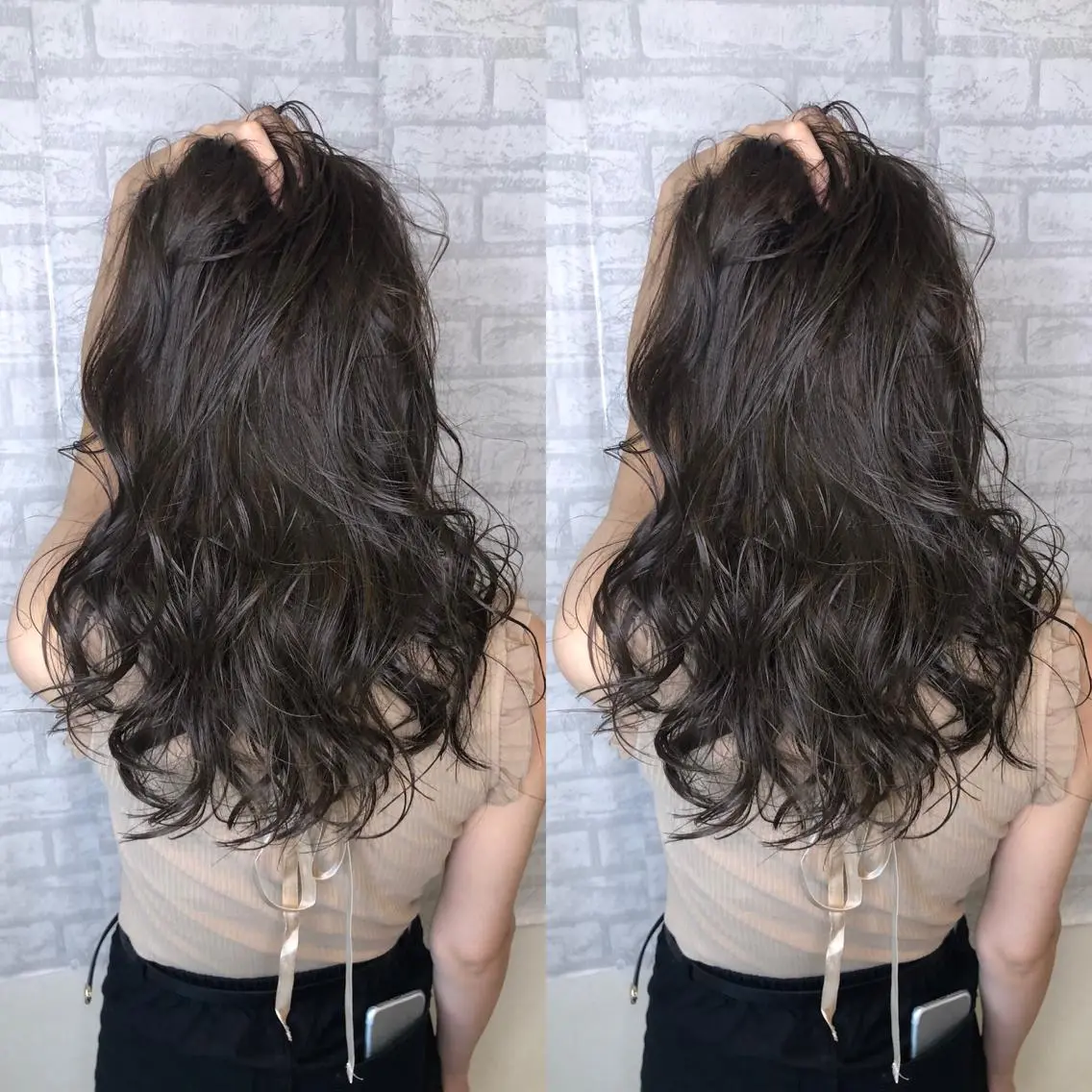 セミロング カラー ダークグレー ダークグレージュ グレージュ 美髪・艶髪特化美容師 RYOJIのヘアスタイル