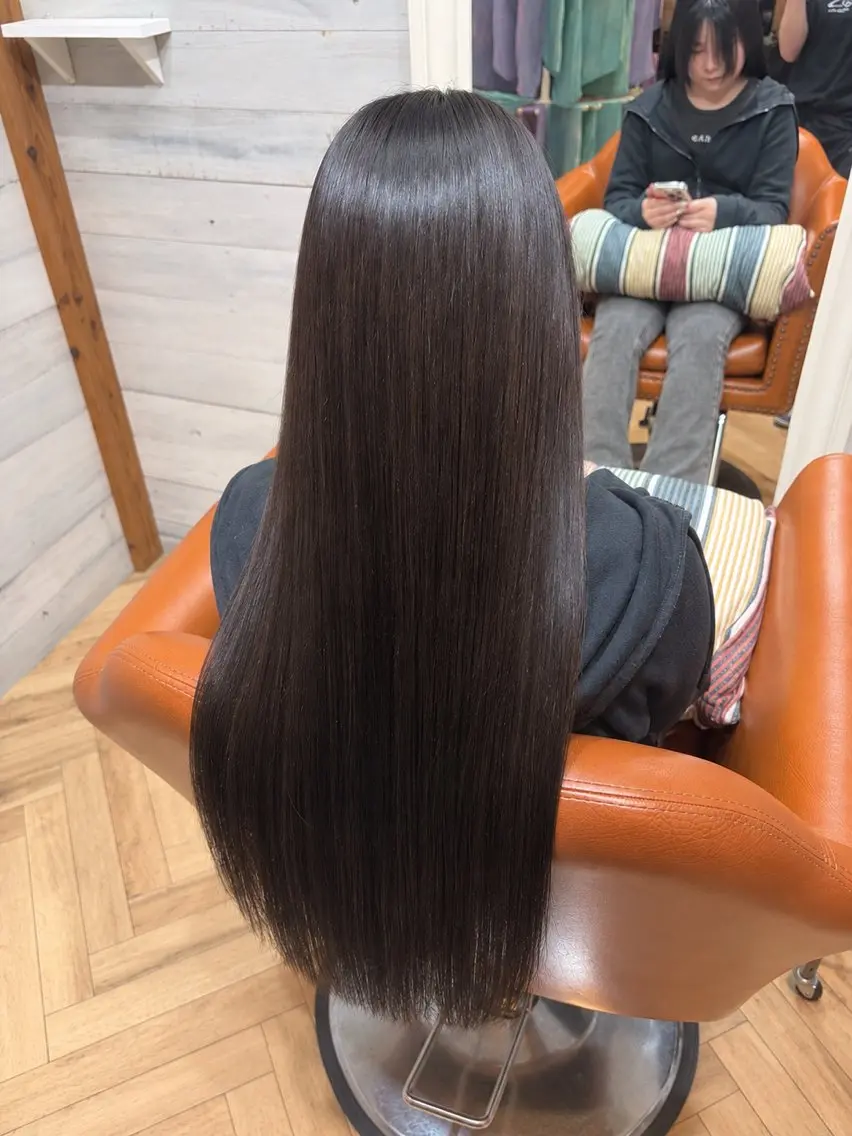 ロング カラー 透明感カラー グレージュ ヘアカラー 琉奈 /松本/艶カラーのヘアスタイル