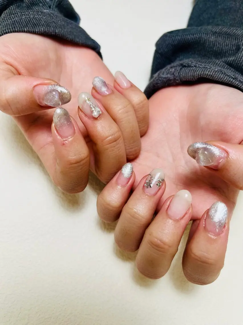 ネイル 冬ネイル クリスマス ハンドネイル nail room.のネイルデザイン