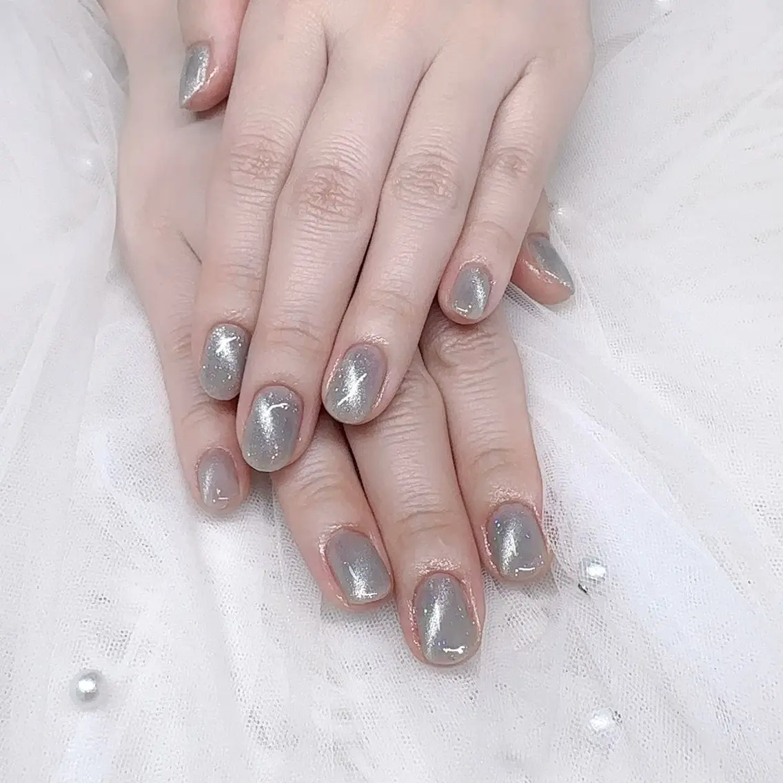 ネイル マグネットネイル ワンカラーネイル LOA.NAIL 本八幡店💞Kyouのネイルデザイン