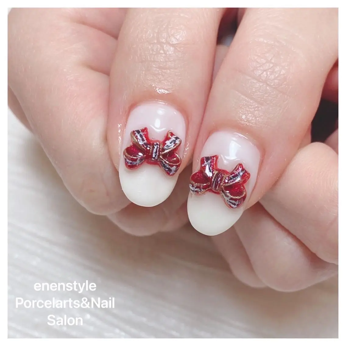 ミディアム ネイル 🐾enen style 🐾のネイルデザイン