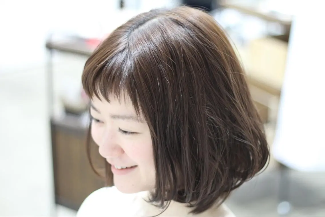 ショート パーマ ボブ 矢島 真樹のヘアスタイル