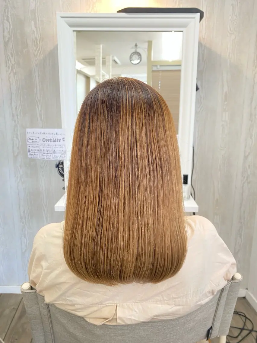 セミロング カット トリートメント THETAふじみ野 野宮のヘアスタイル