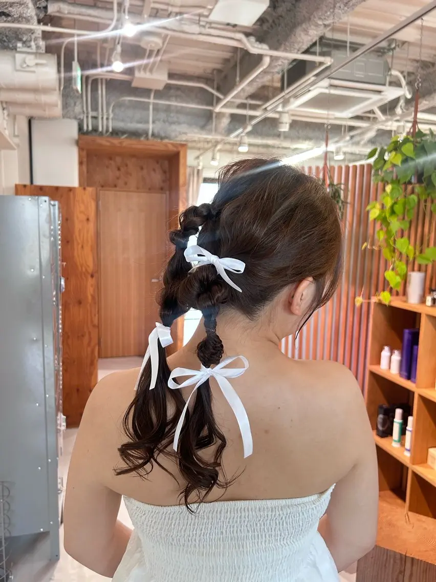 結婚式お呼ばれ  大切な日のhairset🪄✨の写真