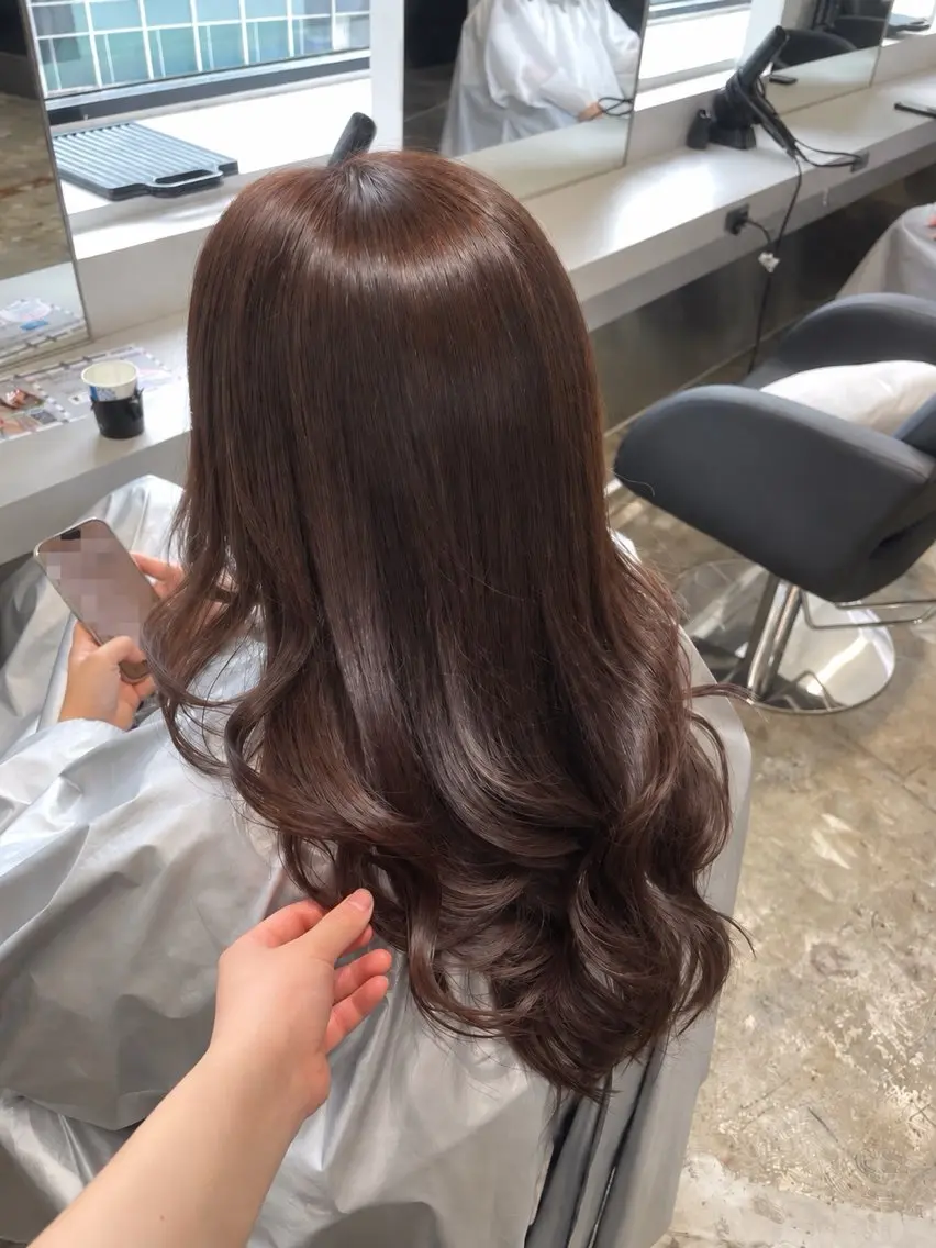 ロング カット パーマ トリートメント EIGHT梅田 /HADUKIのヘアスタイル