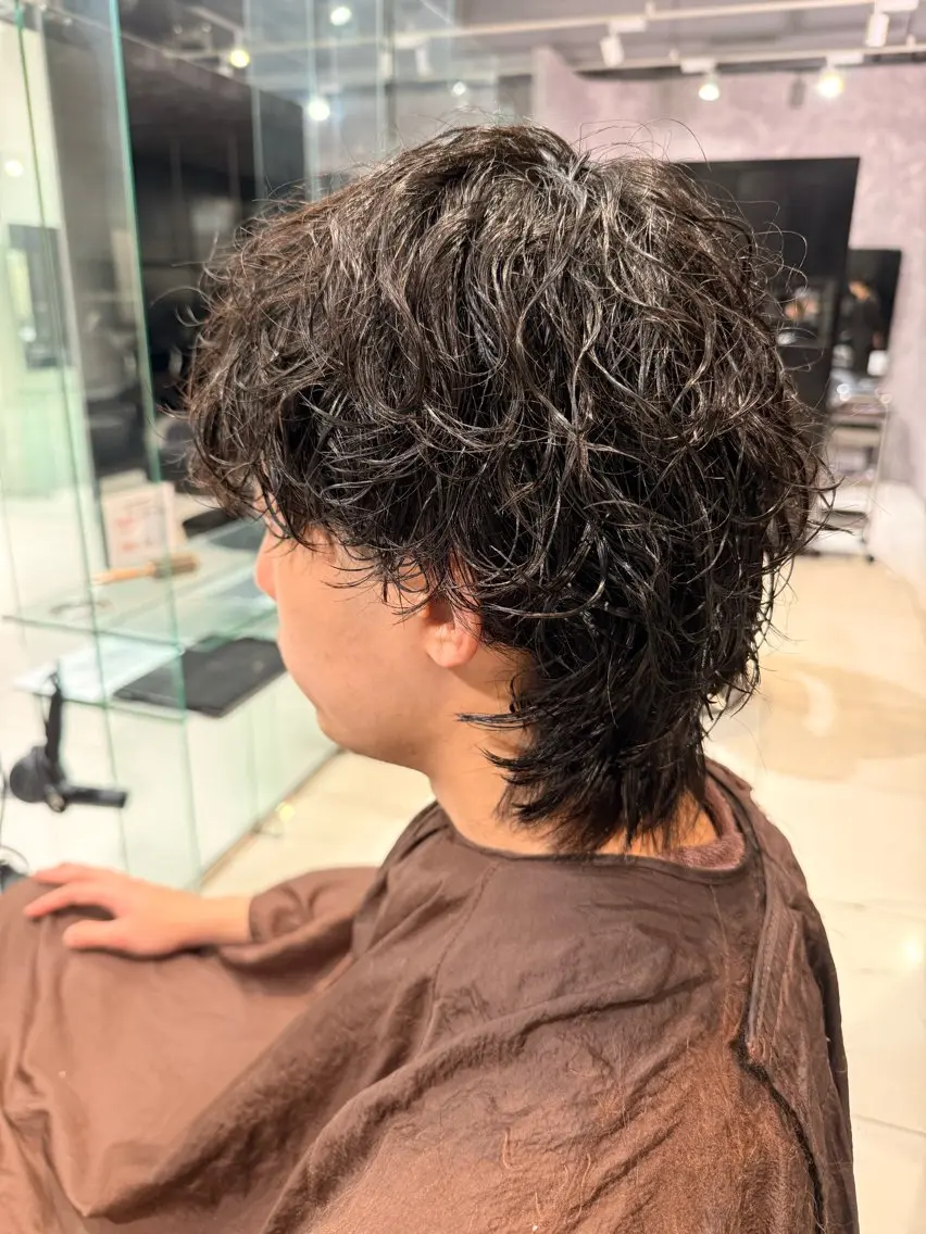 パーマ メンズ カット パーマ ✨韓国メンズ特化✨ MIWATO🇰🇷のヘアスタイル