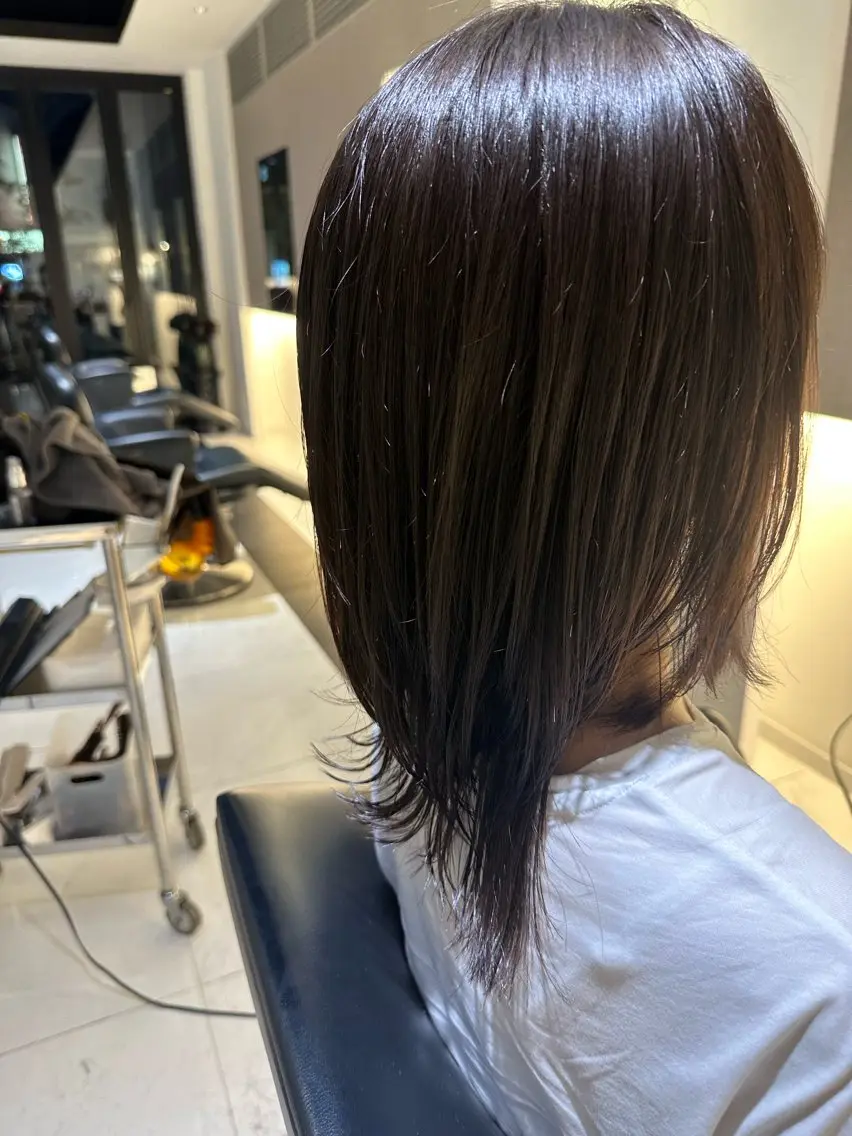 セミロング ウルフカット 瀧本 頼稀のヘアスタイル
