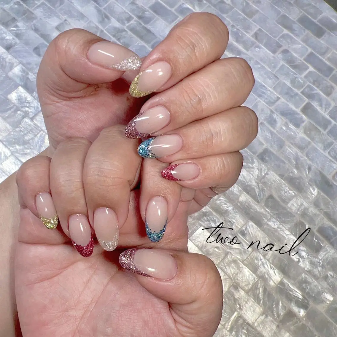 ネイル アートネイル フットネイル ハート ニュアンスネイル オフィスネイル ハンドネイル two nailのネイルデザイン
