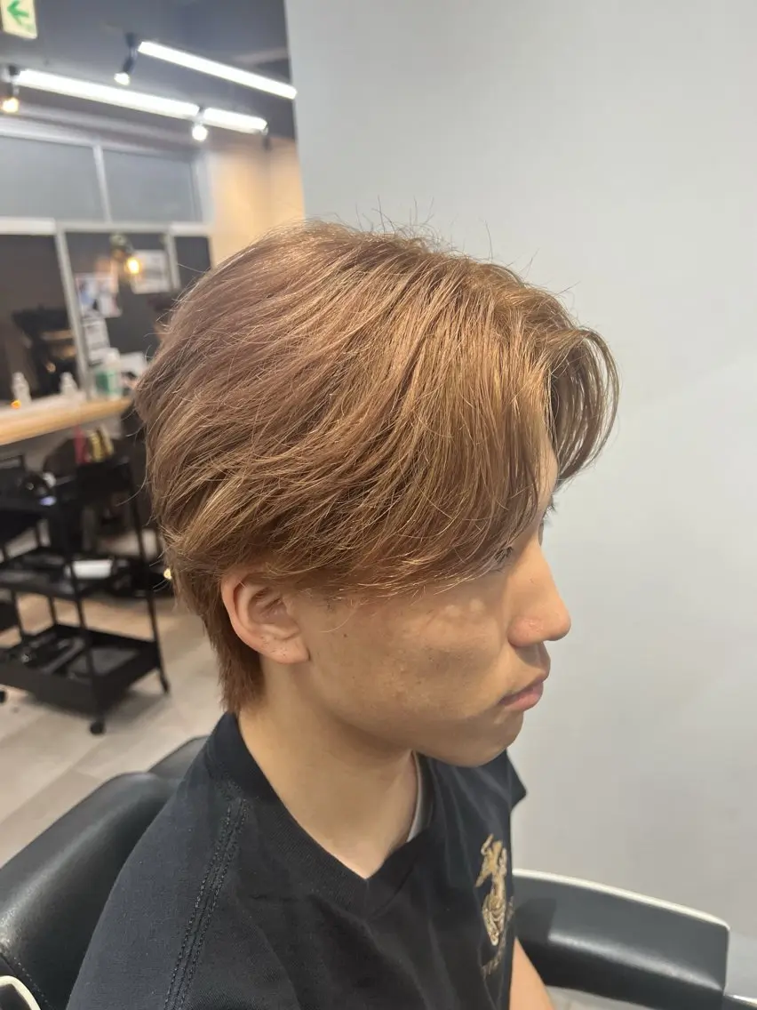 ショート ヘアカラー メンズカット、パーマ 特化🔥🌊瀬川竜生のヘアスタイル