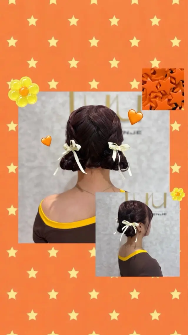 ヘアアレンジ SHION🍒ྀི/ ヘアメ/ピンクカラーのヘアスタイル