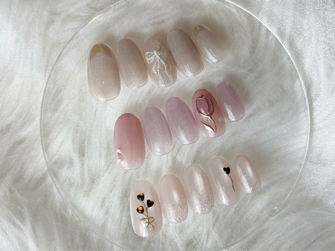 ネイル マグネットネイル オフィスネイル ハンドネイル nail care salon -&-のネイルデザイン