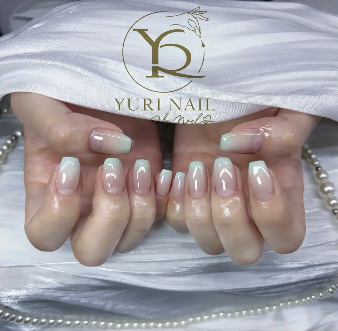 ネイル チークネイル フットネイル フレンチネイル グラデーション キラキラネイル ハンドネイル フットネイル ハンドケア YURI Nail Funabashiのネイルデザイン