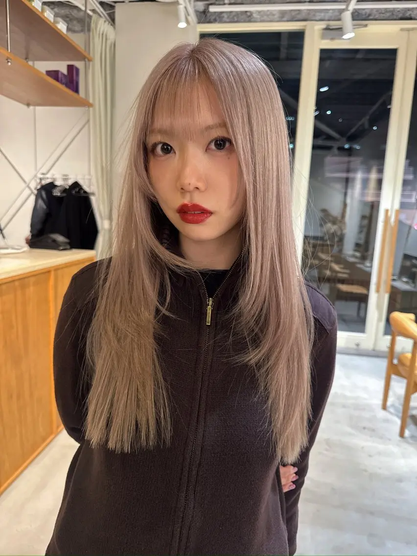 ロング 小佐田 航平のヘアスタイル