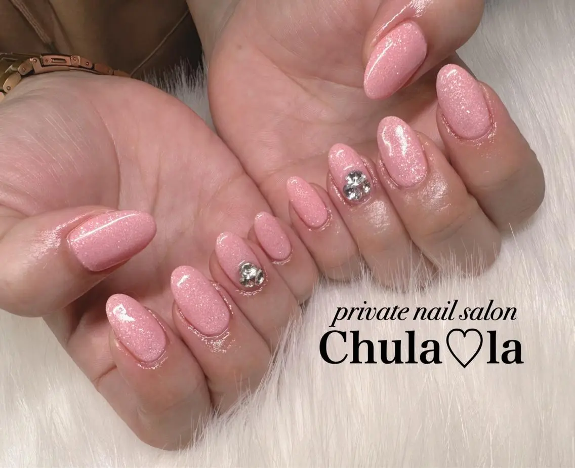 ネイル ストーンネイル ハンドネイル Chula♡la 豊見城市高安のネイルデザイン