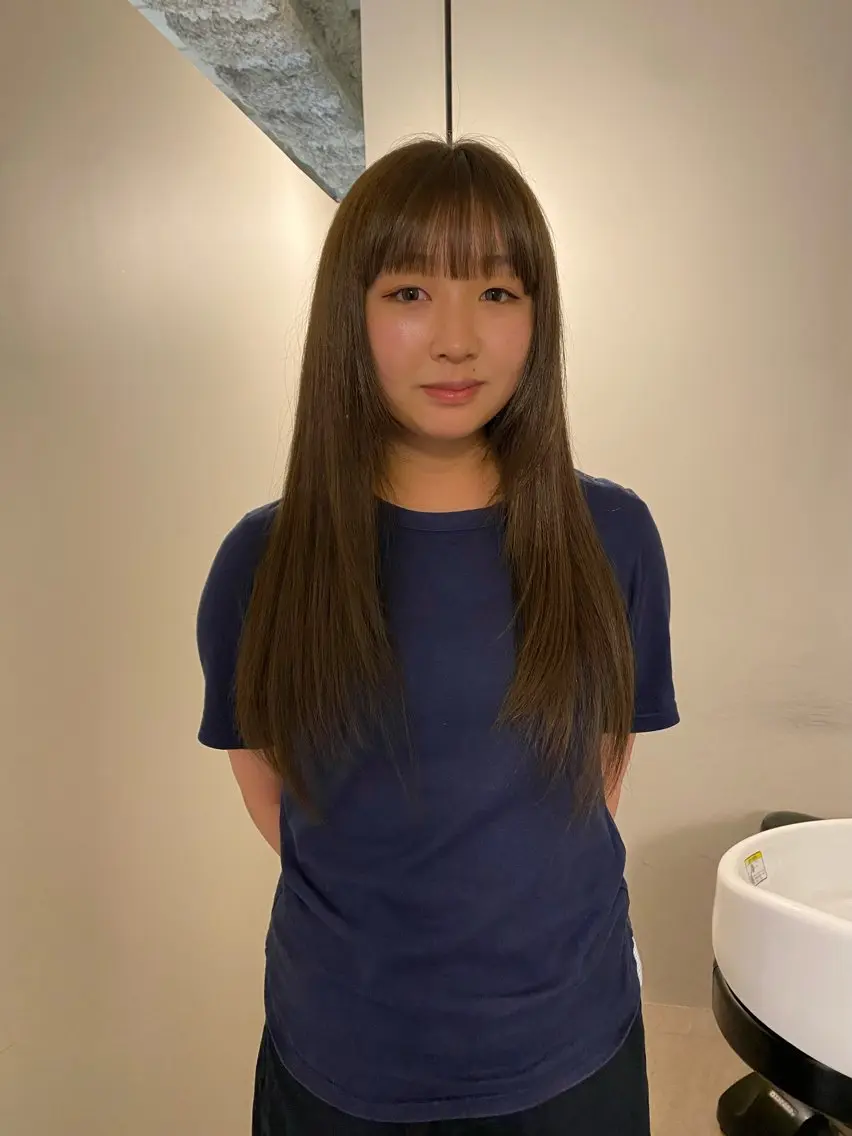 ロング カラー ヘアカラー shuri/暖色カラ ー暗髪カラー/矢場町のヘアスタイル