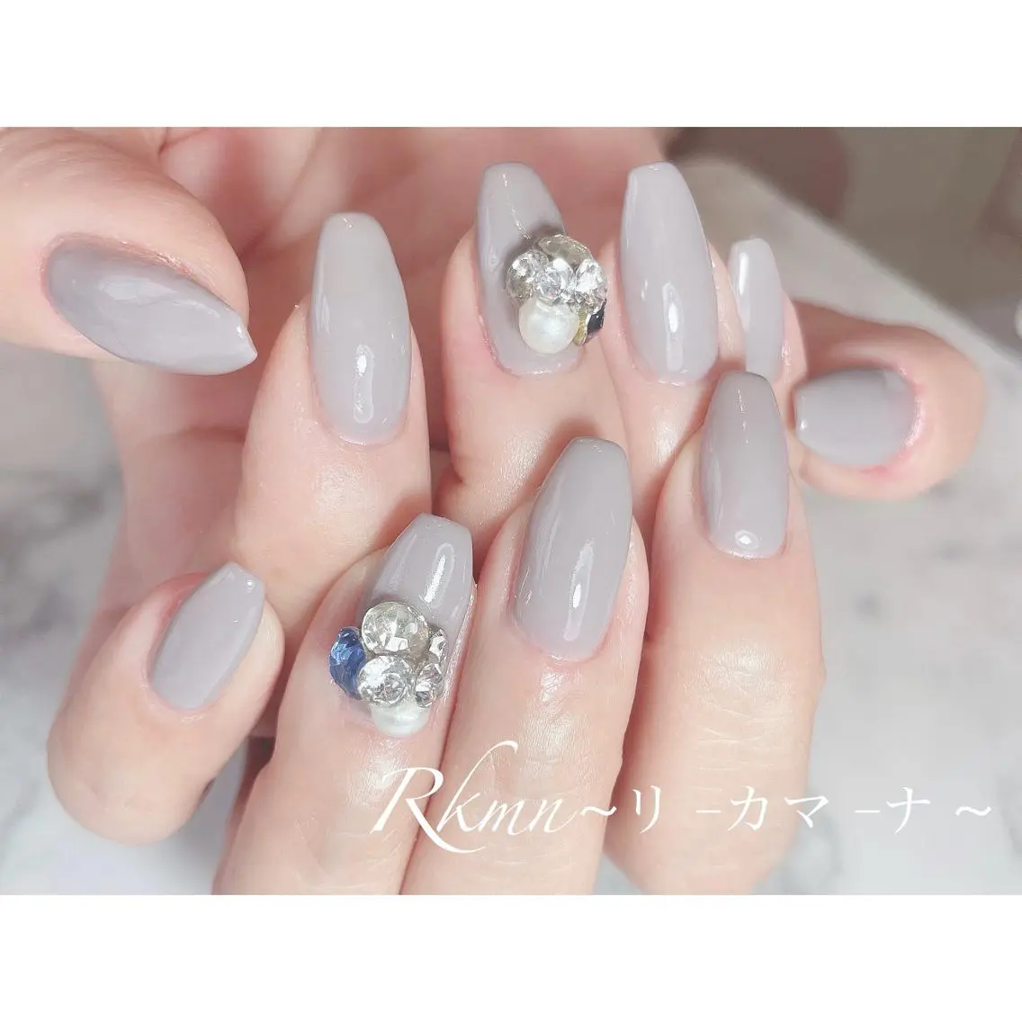 ネイル アートネイル フレンチネイル ジェルネイル グラデーション ワンカラーネイル ハンドネイル フットネイル ハンドケア Rkmn ~リ-カマ-ナ~のネイルデザイン