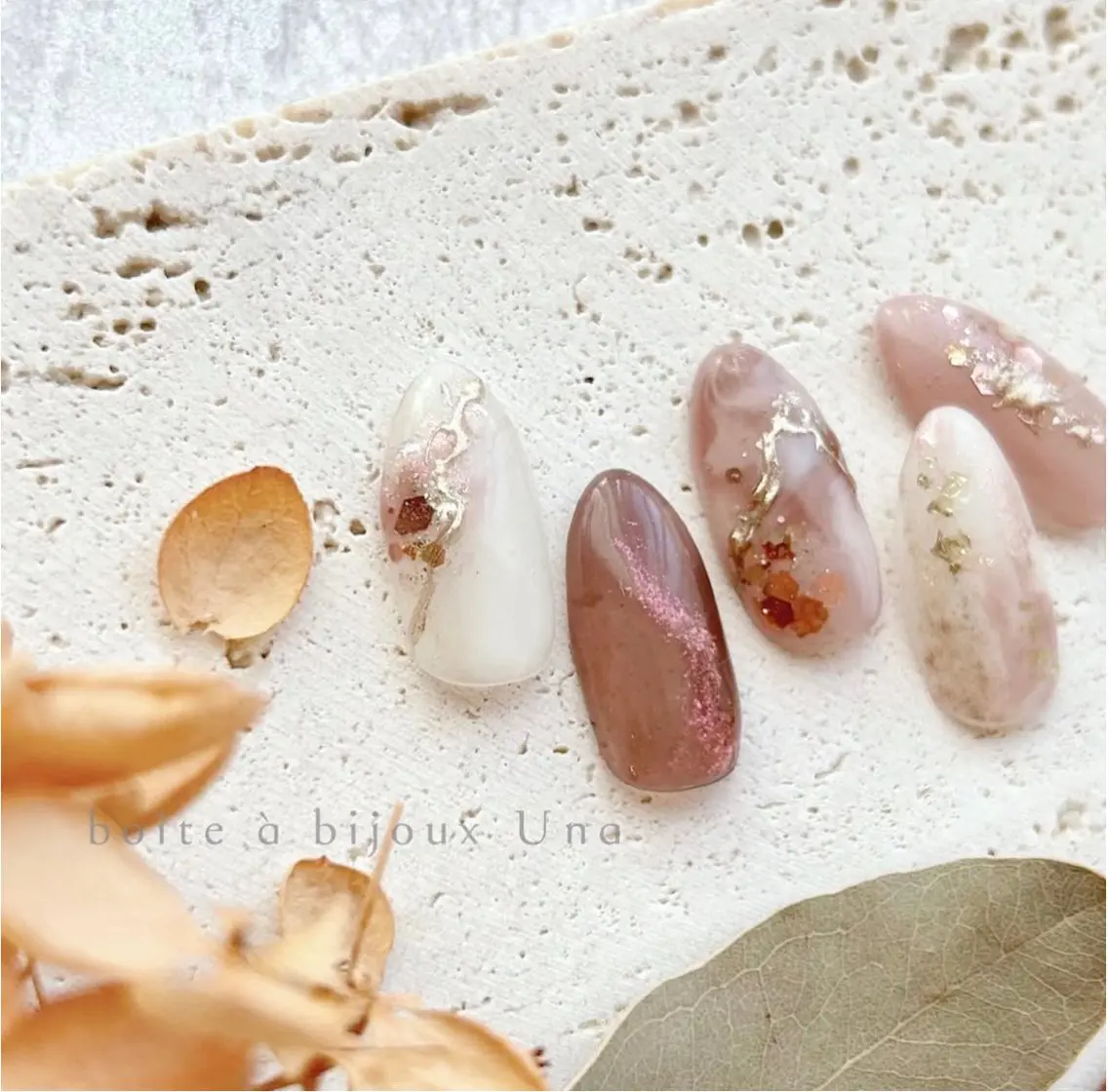 ネイル 桜ネイル ピンク 春ネイル boite a bijoux Unaのネイルデザイン