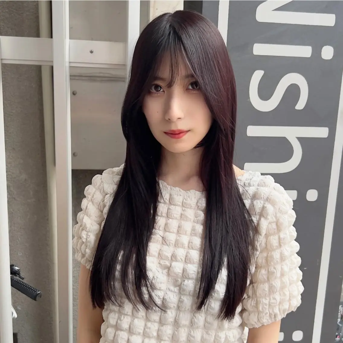 ロング カラー イルミナカラー 髪質改善 韓国風ヘア レイヤーカット ロング ✨縮毛矯正/髪質改善 錦糸町/松坂拓馬のヘアスタイル