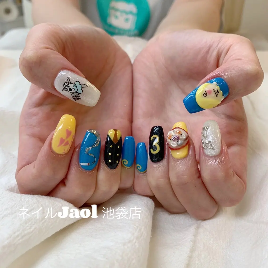 ロング 韓国風ヘア ネイルJaol 池袋のネイルデザイン