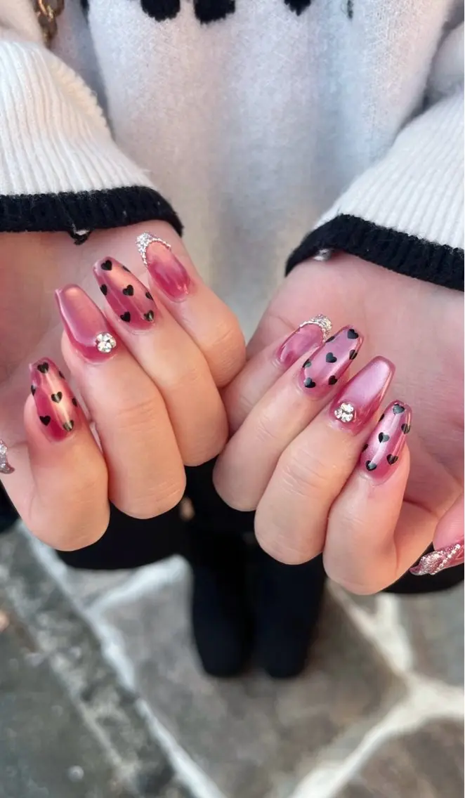 当日予約不可【オフ込み価格】持ち込みデザイン💅シンプル8,000円〜パーツ等豊富に揃えてます🎀の写真