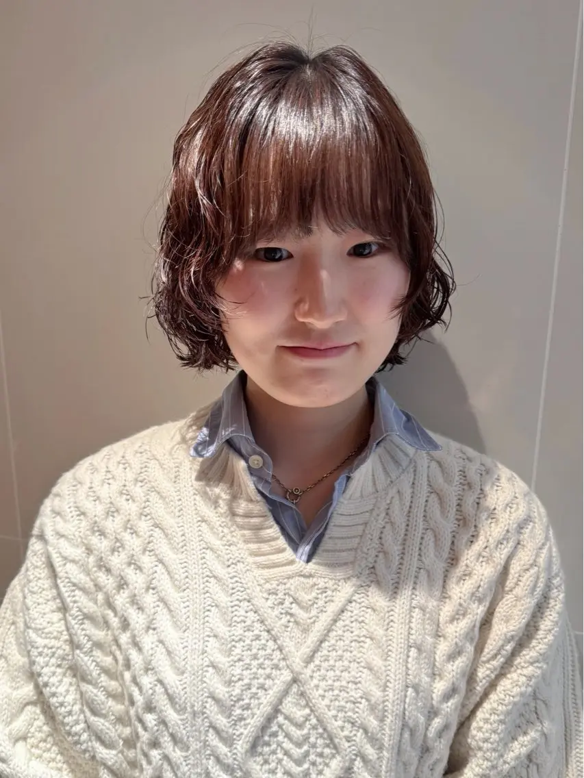 ショート パーマ カット パーマ 大橋 芽衣のヘアスタイル