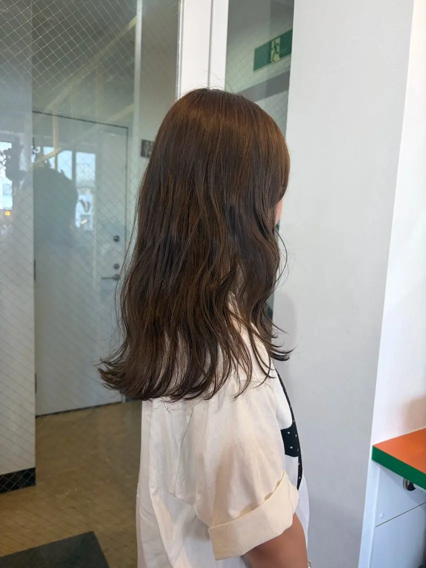 セミロング カラー ヘアカラー トリートメント ❕マンツーマン施術❕ 🍊Moemiのヘアスタイル