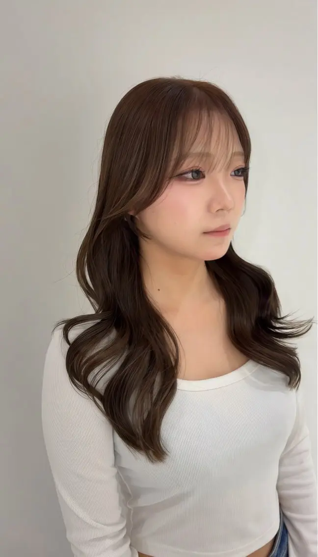 ロング カラー カット ヘアカラー 似合わせ🌿 AYAKAのヘアスタイル