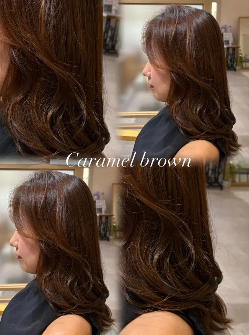 セミロング ヘアカラー トリートメント カラーモデル募集中 .꒰ঌ虹奈໒꒱のヘアスタイル