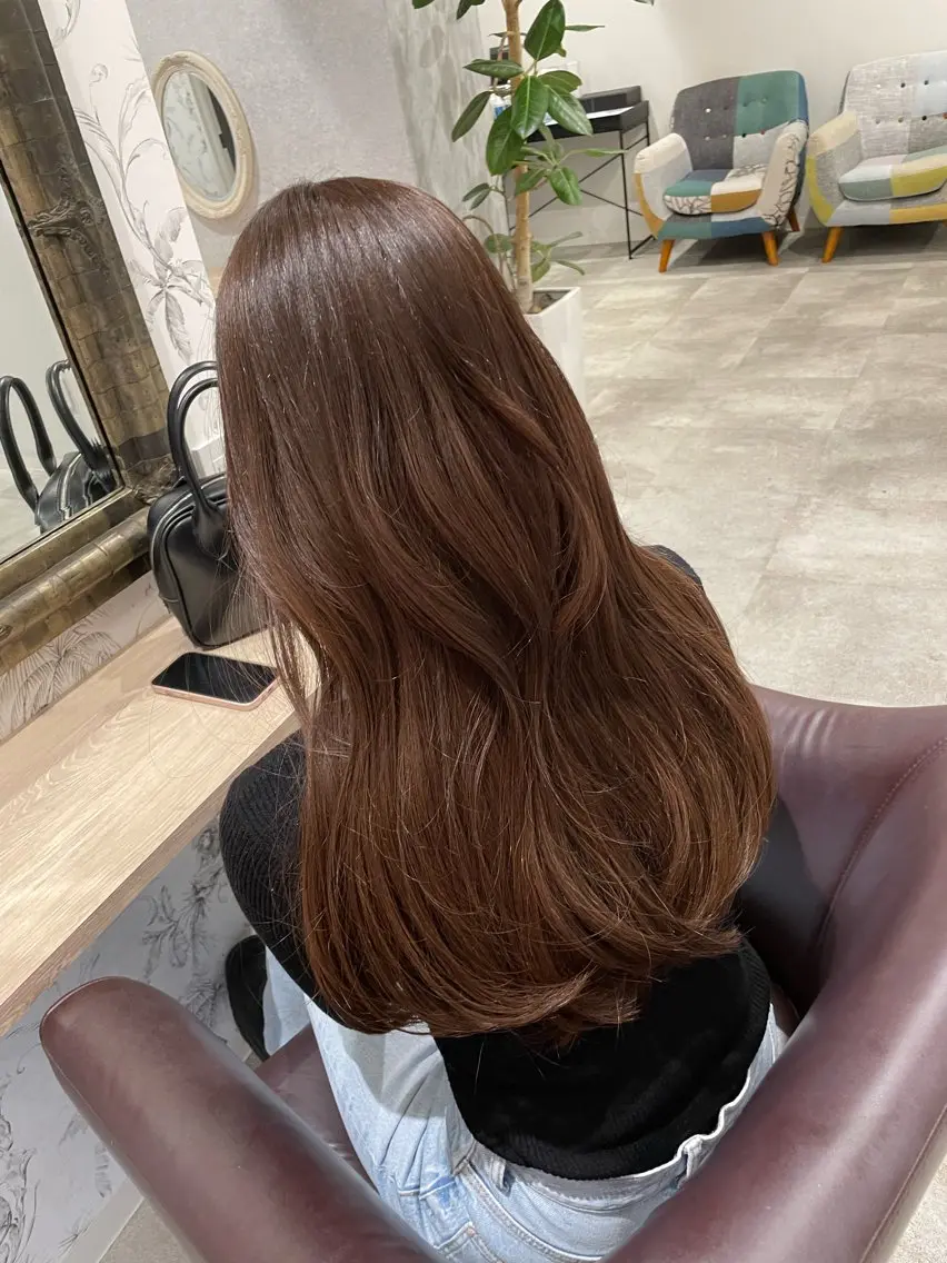 【人気No.1‼️】✨カット+艶ワンカラー+高保湿トリートメントの写真