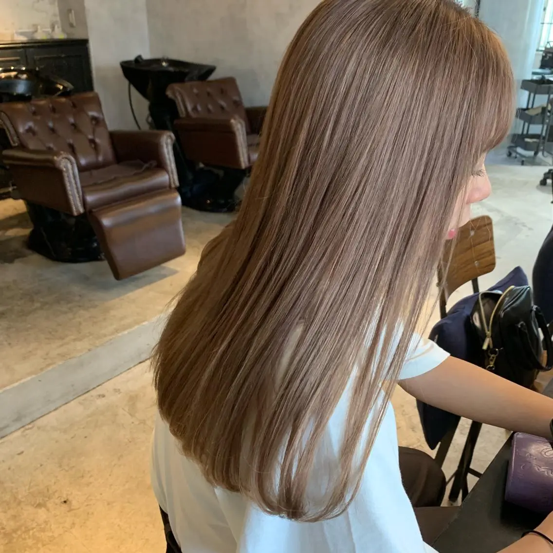 ロング カラー ヘアアレンジ ブリーチ 髪質改善カラー/艶髪 LISAのヘアスタイル