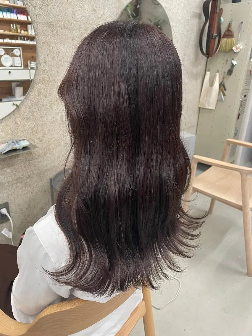セミロング カラー ラベンダーカラー ヘアカラー トリートメント SiLO／ mahiroのヘアスタイル