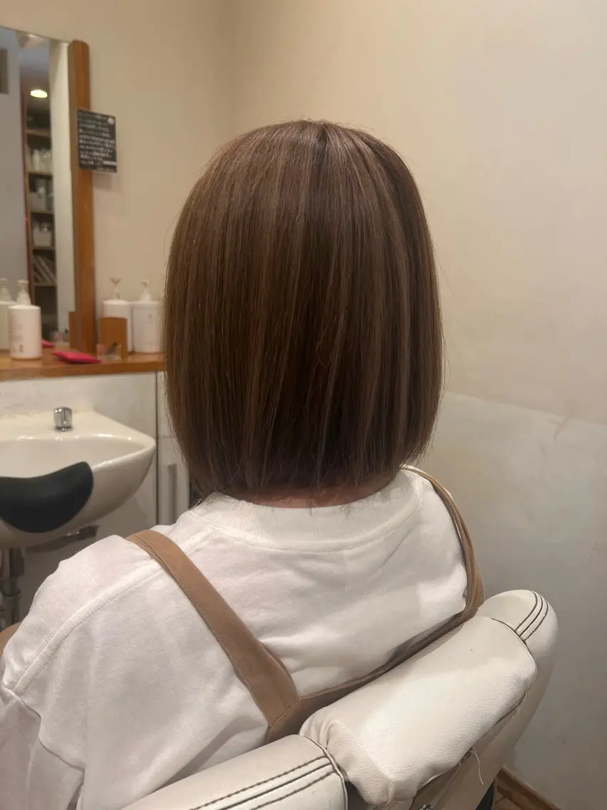 ミディアム カラー ヘアカラー アザマ　ヤスカツ _rosso 川口のヘアスタイル