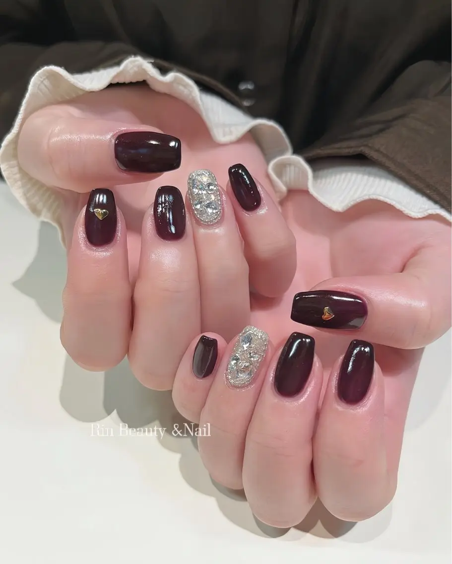 ネイル アートネイル フレンチネイル ジェルネイル 韓国ネイル ミラーネイル Rin Nail 新大久保店のネイルデザイン