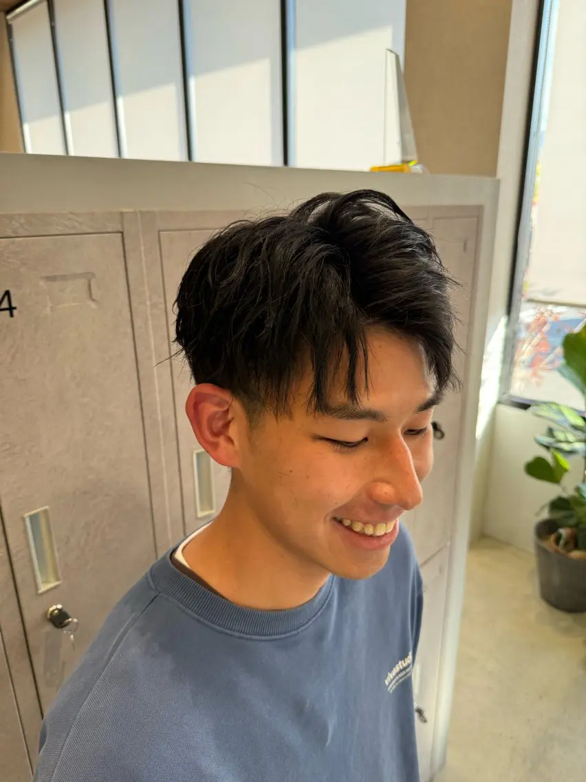 ショート メンズ カット 保坂 瞭のヘアスタイル