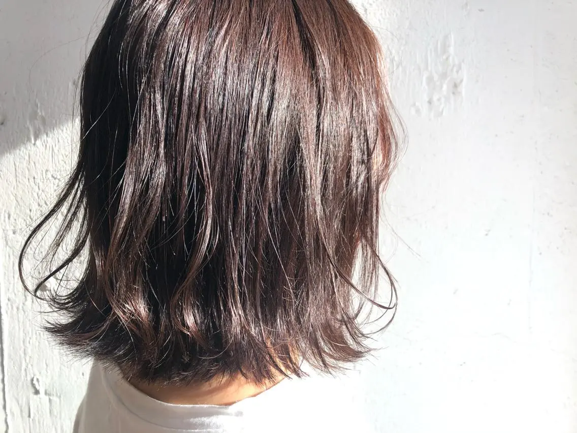 ミディアム カラー 透明感カラー カット ヘッドスパ ふくだ りさ【ciAo!】のヘアスタイル