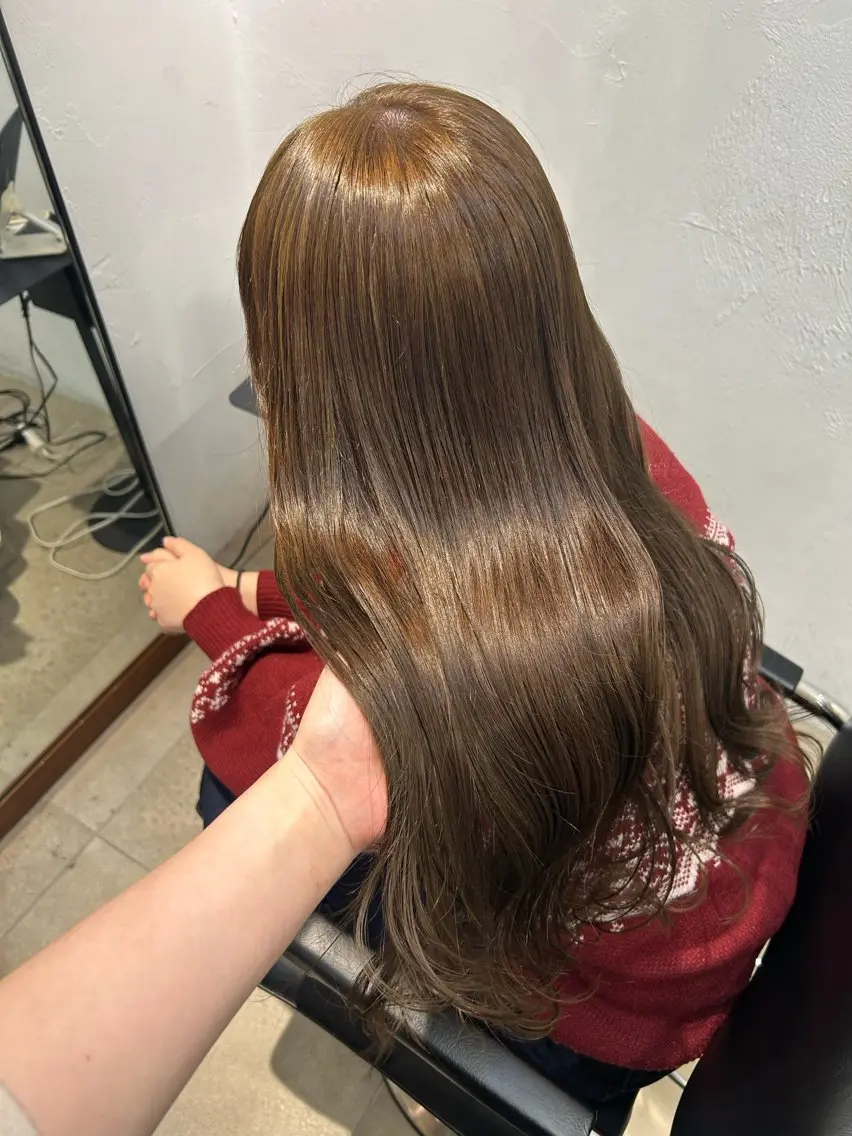 【1番人気‼️】🫧ブリーチなしダブルカラー+5stepトリートメント🫧の写真