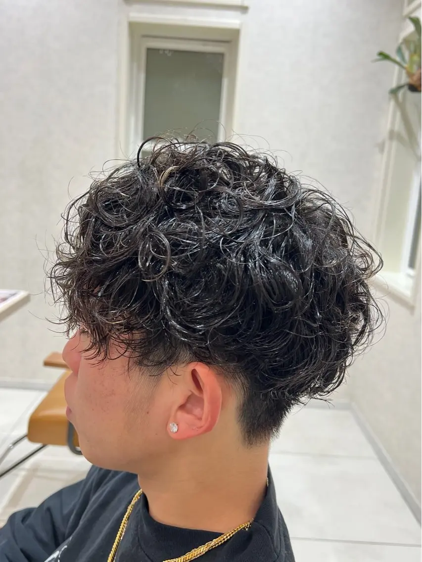メンズ カット パーマ メンズ特化🔥パーマ 支持率1🔥たけしのヘアスタイル