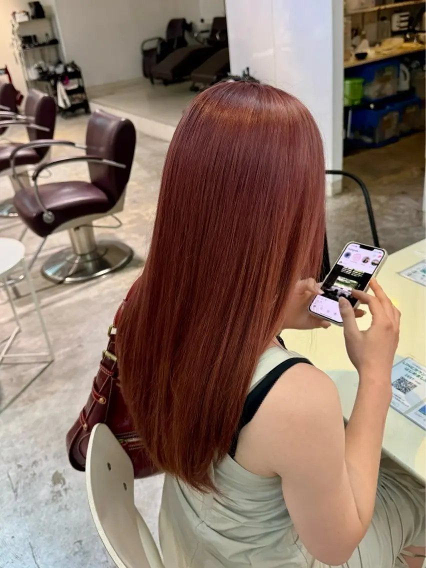 ロング カラー 暖色カラー/艶カラー mitsuki🌴のヘアスタイル