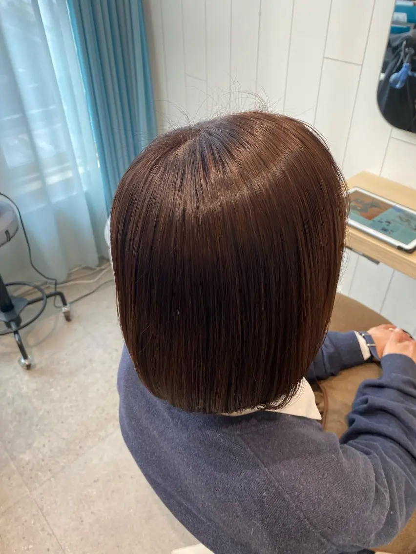 ミディアム カラー トリートメント メンズパーマ・ カット モリヤ🌺のヘアスタイル