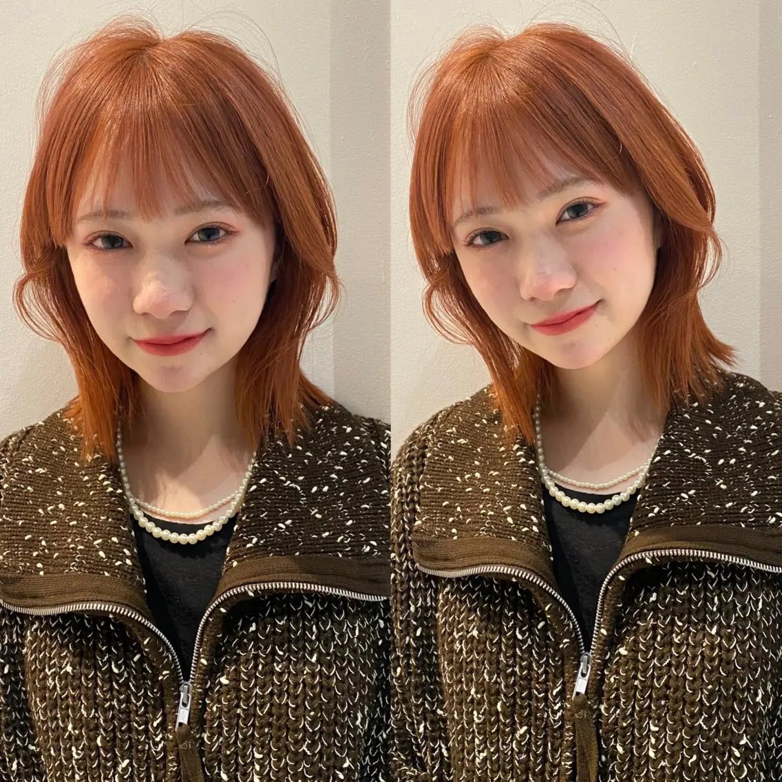 ミディアム カラー ヘアカラー トリートメント mai / linoah˚✧のヘアスタイル