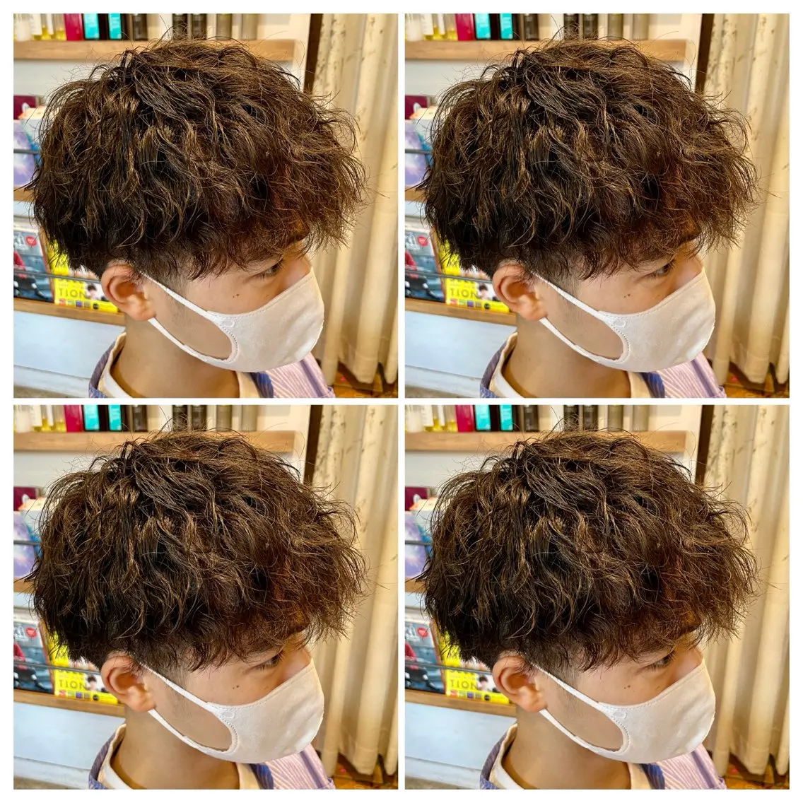 ショート パーマ メンズ カット パーマ トリートメント メンズ特化 /パーマ🫧ゆたかのヘアスタイル