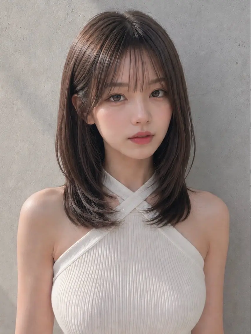 ミディアム カラー カット ヘアカラー トリートメント 渋谷韓国レイヤー /SAYAKA🩶ᩚのヘアスタイル