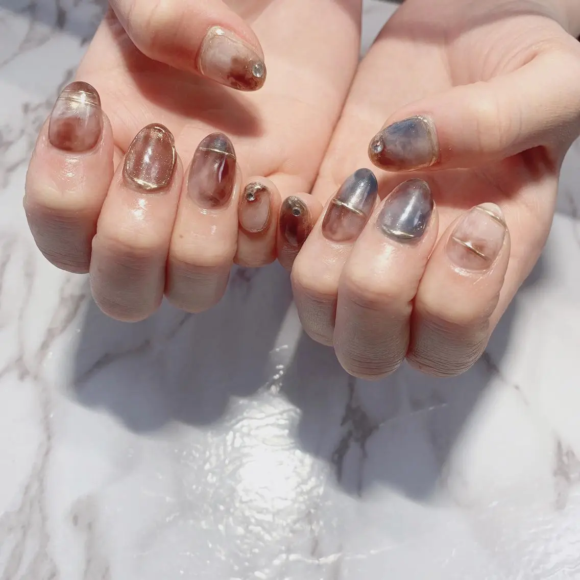 ネイル ニュアンスネイル Ally's Nailのネイルデザイン