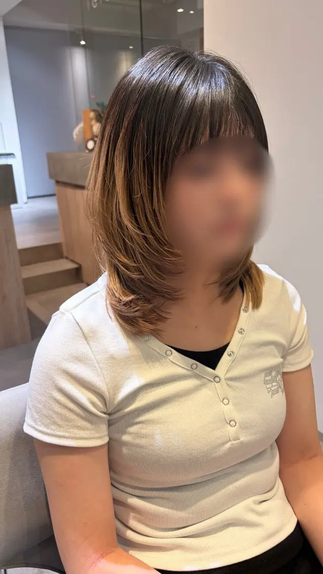 🎀ウルフカット(レディースで5cm以上切らせて頂ける方)の写真
