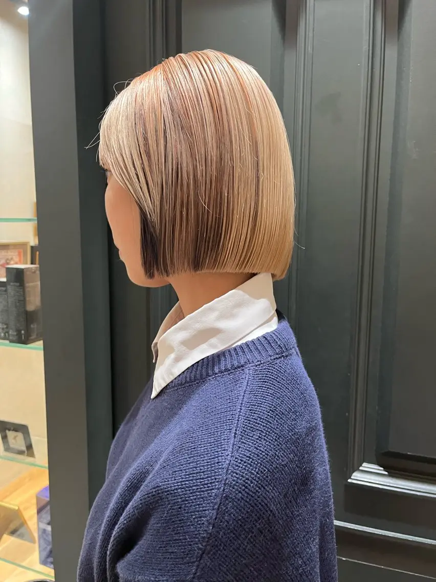ショート カラー デザインカラー ハイトーンカラー カット ヘアカラー 綿田 翔のヘアスタイル