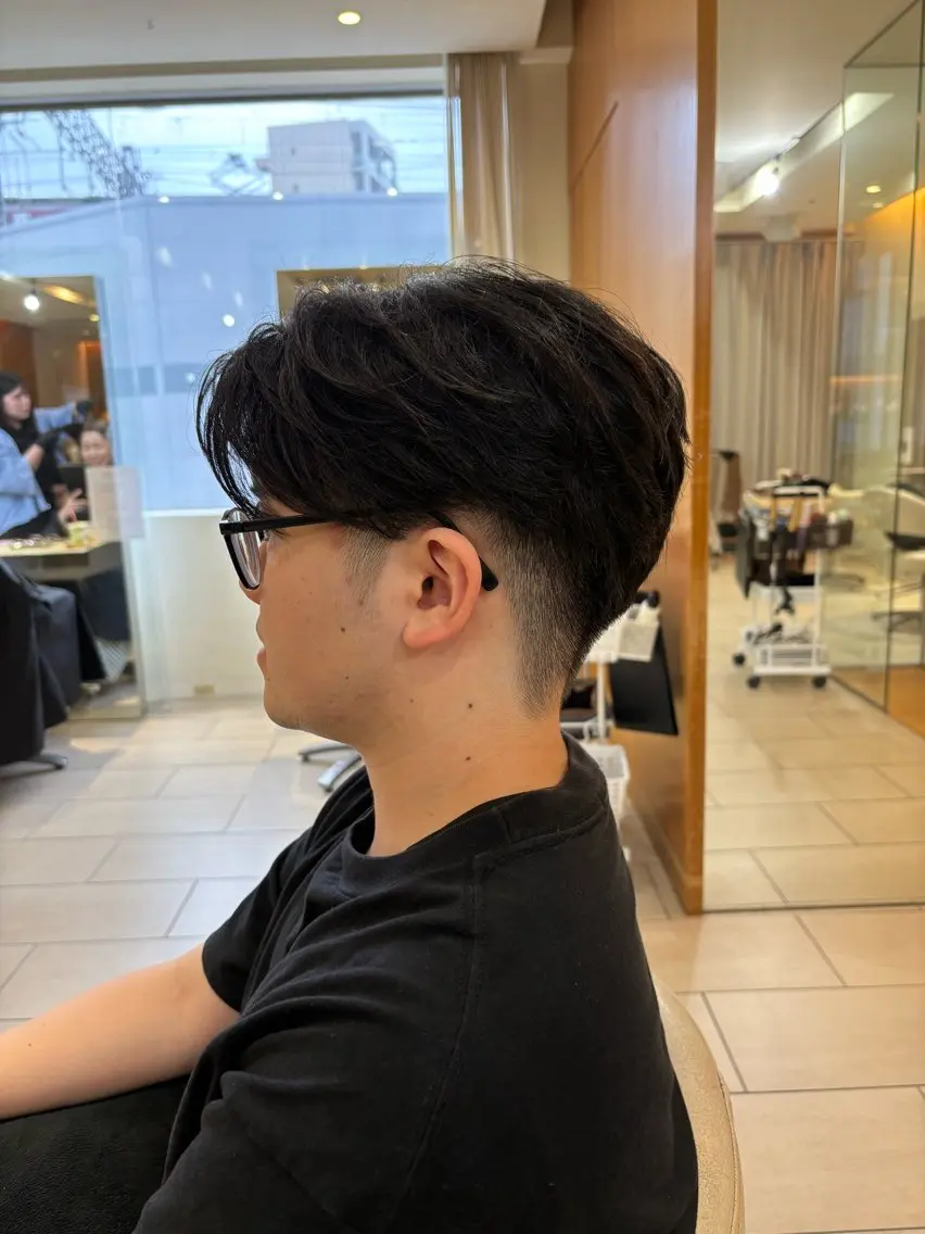 ショート メンズ ショートヘア カット メンズパーマ/ メンズカット/渡邊亘のヘアスタイル