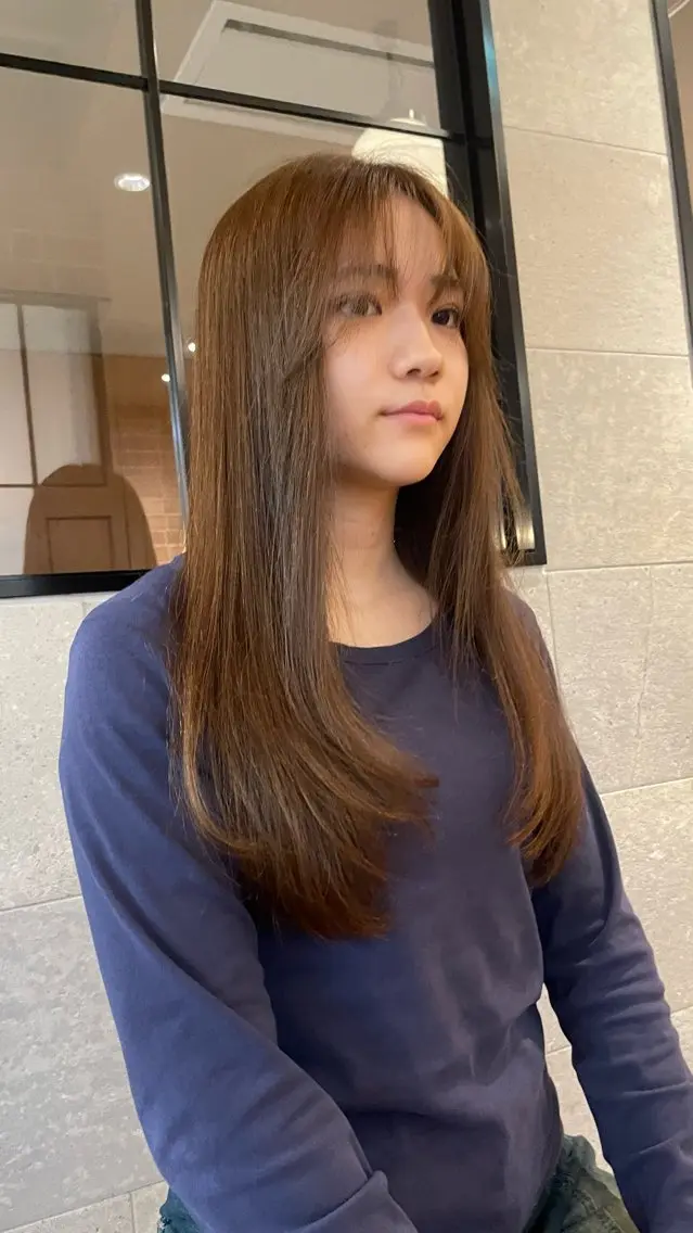 ロング カット ヘアカラー トリートメント 銀座ボブカラーパーマ misakiのヘアスタイル