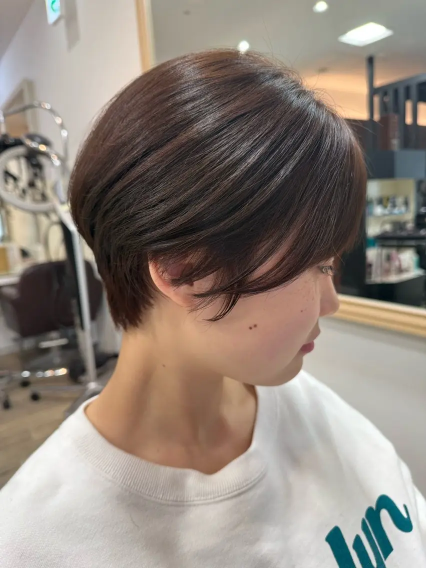 ショート カラー ショートボブ ボブ ショートヘア カット ヘアカラー トリートメント 市川 博紀 店長のヘアスタイル